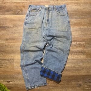 Flannel‎ Lined Workwear Relaxed Fit Jeans
